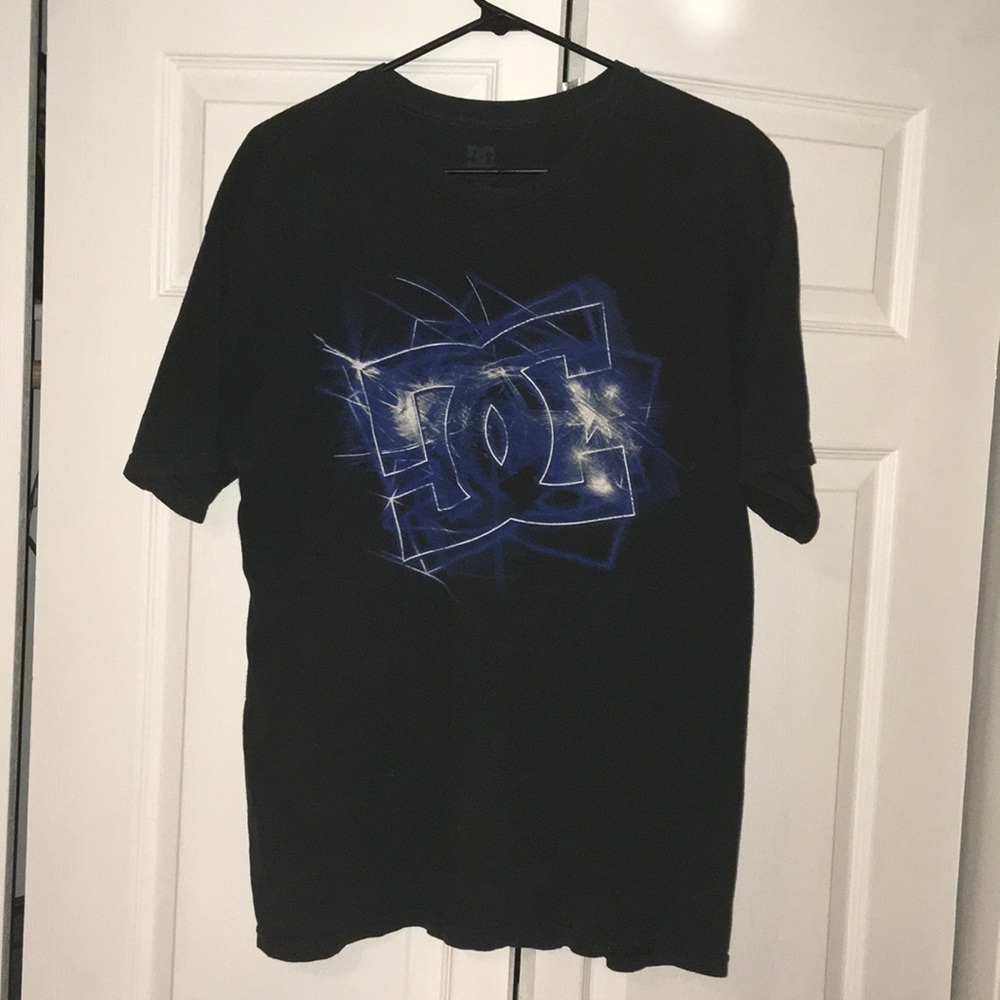 DC Shoe Co. black T-shirt with blue design